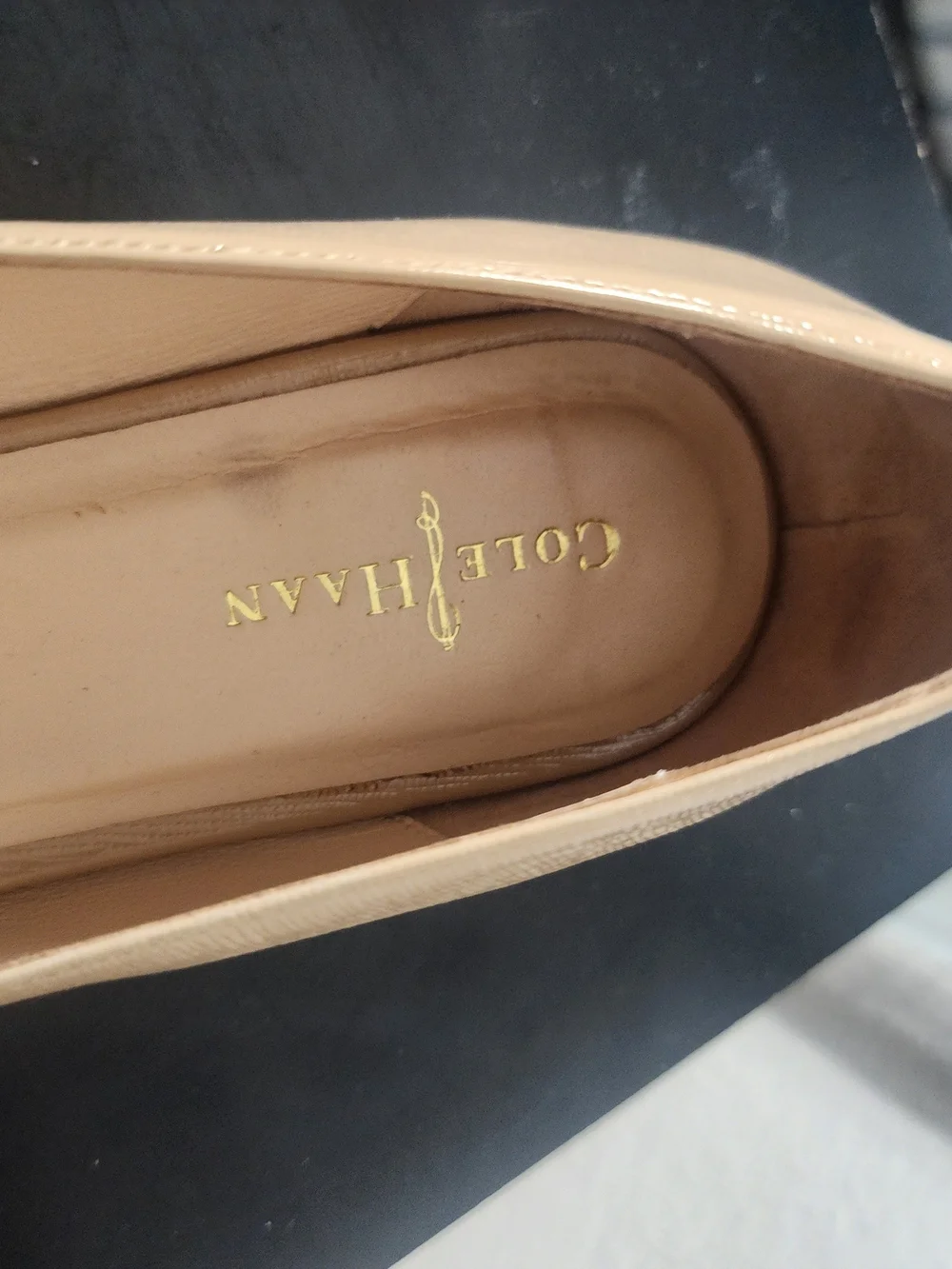 Cole Haan Women's Nude Pointed Toe Flats